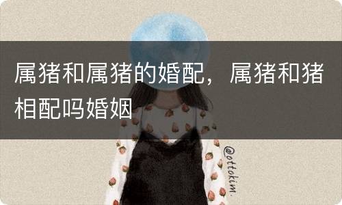 属猪和属猪的婚配，属猪和猪相配吗婚姻