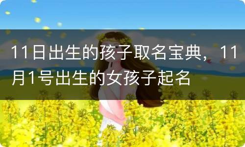 11日出生的孩子取名宝典，11月1号出生的女孩子起名