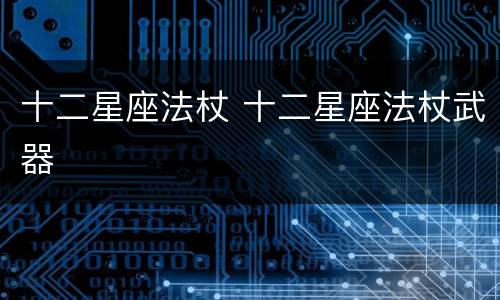 十二星座法杖 十二星座法杖武器