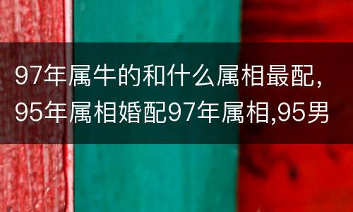97年属牛的和什么属相最配，95年属相婚配97年属相,95男