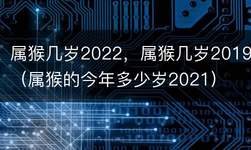 属猴几岁2022，属猴几岁2019（属猴的今年多少岁2021）