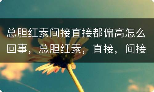 总胆红素间接直接都偏高怎么回事，总胆红素，直接，间接胆红素都偏高该怎么