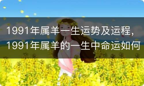 1991年属羊一生运势及运程，1991年属羊的一生中命运如何