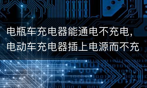 电瓶车充电器能通电不充电，电动车充电器插上电源而不充电可以吗
