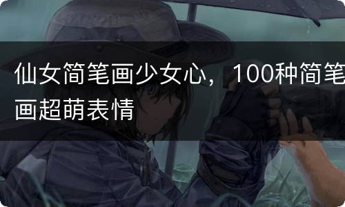 仙女简笔画少女心，100种简笔画超萌表情