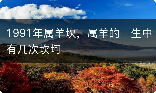 1991年属羊坎，属羊的一生中有几次坎坷