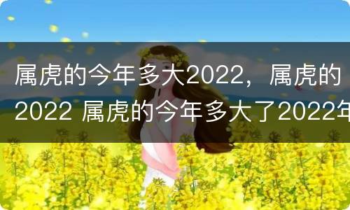 属虎的今年多大2022，属虎的2022 属虎的今年多大了2022年