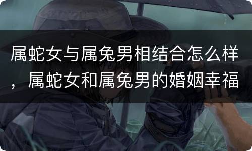 属蛇女与属兔男相结合怎么样，属蛇女和属兔男的婚姻幸福吗