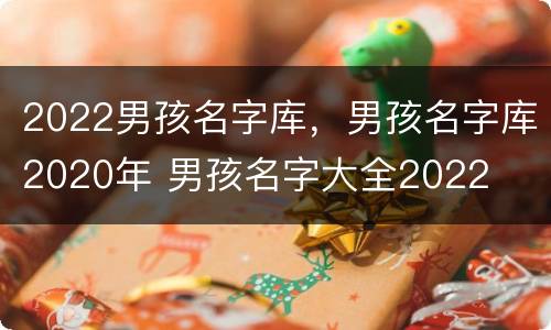 2022男孩名字库，男孩名字库2020年 男孩名字大全2022