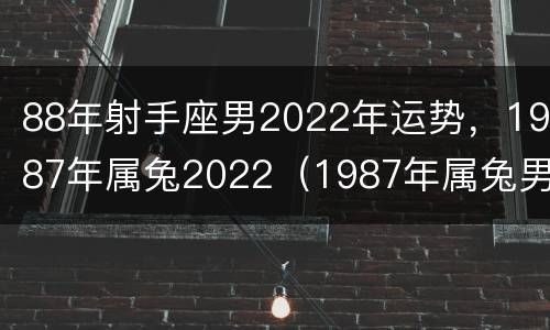 88年射手座男2022年运势，1987年属兔2022（1987年属兔男2022年运势及运程）