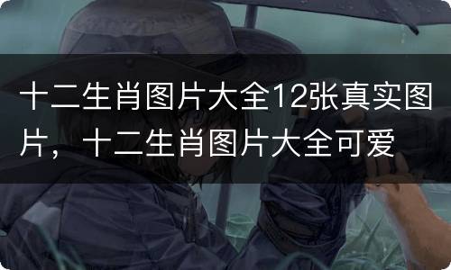 十二生肖图片大全12张真实图片，十二生肖图片大全可爱