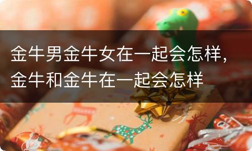 金牛男金牛女在一起会怎样，金牛和金牛在一起会怎样