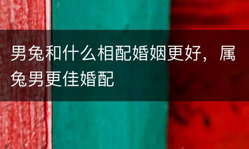 男兔和什么相配婚姻更好，属兔男更佳婚配