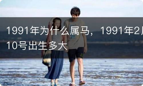 1991年为什么属马，1991年2月10号出生多大