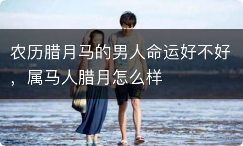 农历腊月马的男人命运好不好，属马人腊月怎么样