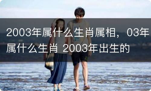2003年属什么生肖属相，03年属什么生肖 2003年出生的