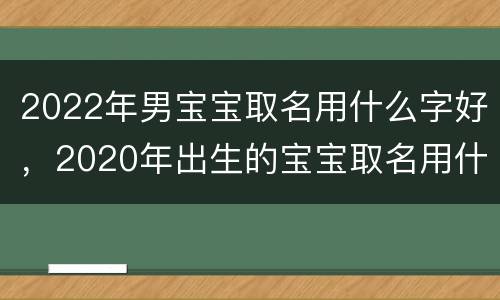 2022年男宝宝取名用什么字好，2020年出生的宝宝取名用什么字好