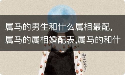 属马的男生和什么属相最配，属马的属相婚配表,属马的和什么属相