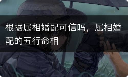 根据属相婚配可信吗，属相婚配的五行命相