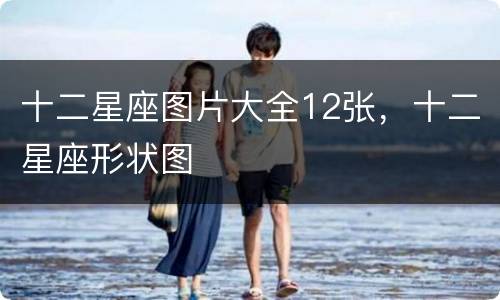 十二星座图片大全12张，十二星座形状图
