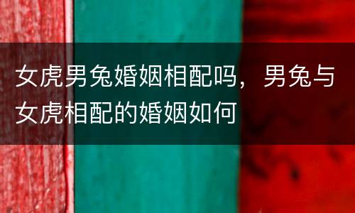 女虎男兔婚姻相配吗，男兔与女虎相配的婚姻如何