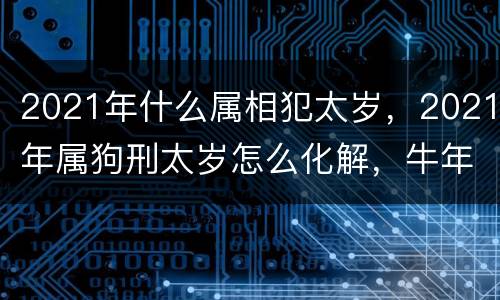 2021年什么属相犯太岁，2021年属狗刑太岁怎么化解，牛年