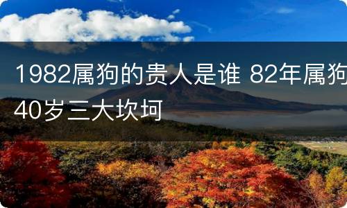 1982属狗的贵人是谁 82年属狗40岁三大坎坷