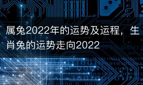 属兔2022年的运势及运程，生肖兔的运势走向2022