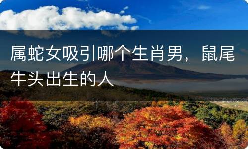 属蛇女吸引哪个生肖男，鼠尾牛头出生的人