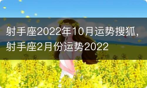 射手座2022年10月运势搜狐，射手座2月份运势2022