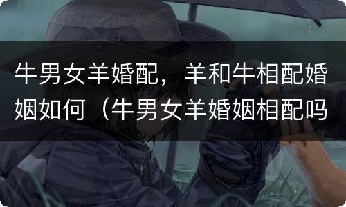 牛男女羊婚配，羊和牛相配婚姻如何（牛男女羊婚姻相配吗）