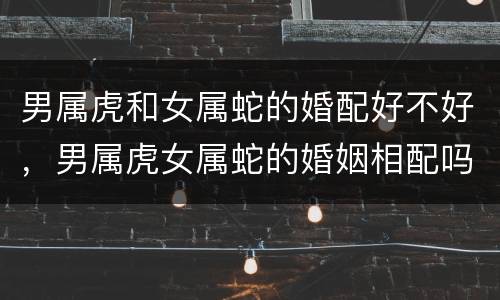 男属虎和女属蛇的婚配好不好，男属虎女属蛇的婚姻相配吗
