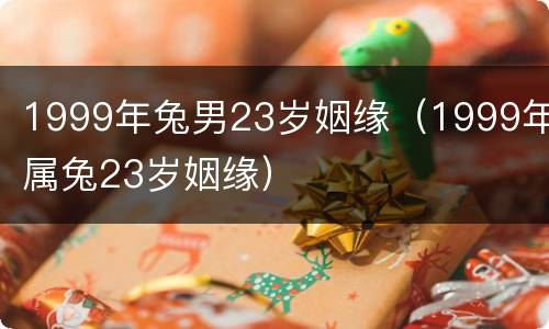 1999年兔男23岁姻缘（1999年属兔23岁姻缘）