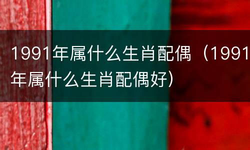 1991年属什么生肖配偶（1991年属什么生肖配偶好）