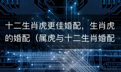 十二生肖虎更佳婚配，生肖虎的婚配（属虎与十二生肖婚配）