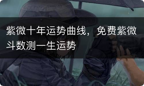 紫微十年运势曲线，免费紫微斗数测一生运势