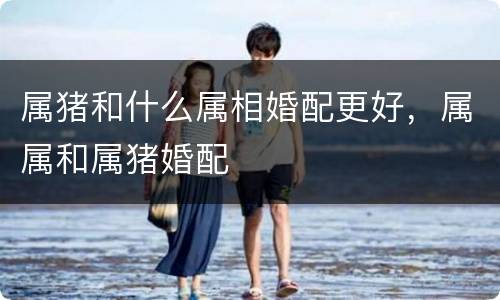 属猪和什么属相婚配更好，属属和属猪婚配