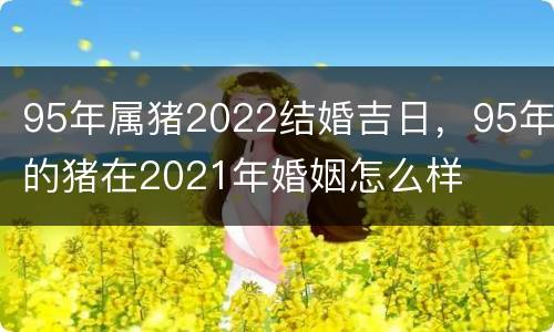 95年属猪2022结婚吉日，95年的猪在2021年婚姻怎么样
