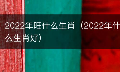 2022年旺什么生肖（2022年什么生肖好）