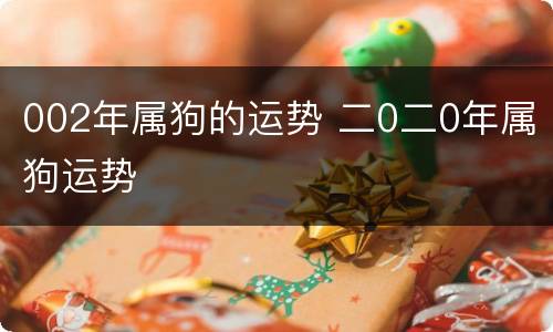 002年属狗的运势 二0二0年属狗运势