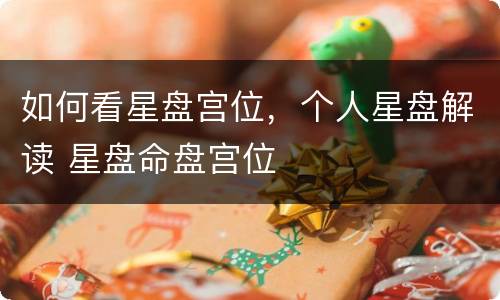 如何看星盘宫位，个人星盘解读 星盘命盘宫位