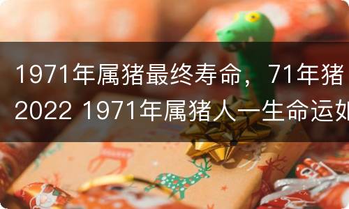 1971年属猪最终寿命，71年猪2022 1971年属猪人一生命运如何
