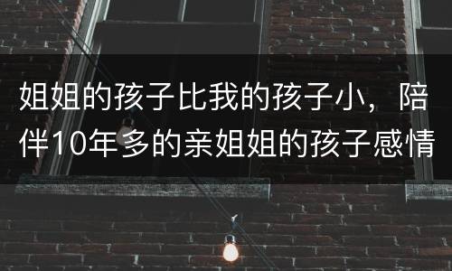 姐姐的孩子比我的孩子小，陪伴10年多的亲姐姐的孩子感情深还是刚出生的自