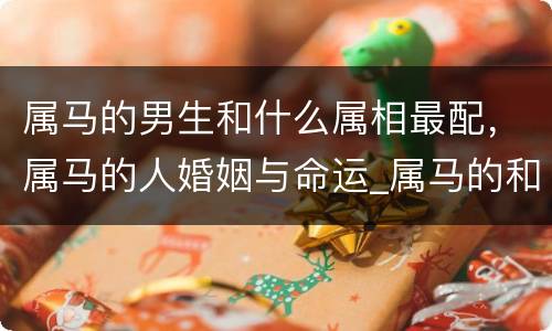 属马的男生和什么属相最配，属马的人婚姻与命运_属马的和什么属