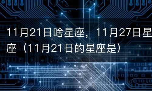 11月21日啥星座，11月27日星座（11月21日的星座是）