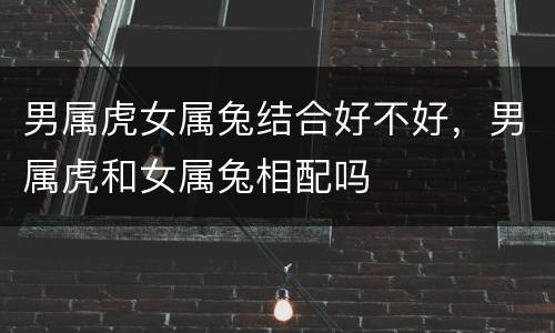 男属虎女属兔结合好不好，男属虎和女属兔相配吗