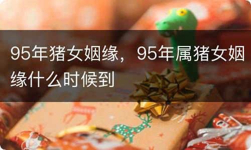 95年猪女姻缘，95年属猪女姻缘什么时候到
