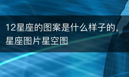 12星座的图案是什么样子的，星座图片星空图