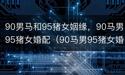 90男马和95猪女姻缘，90马男95猪女婚配（90马男95猪女婚配会幸福吗）