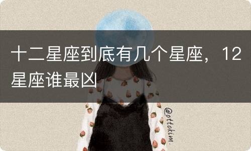 十二星座到底有几个星座，12星座谁最凶